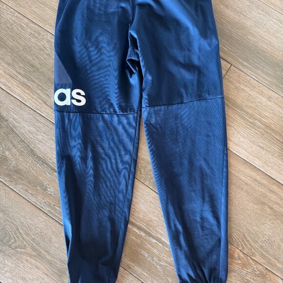 Adidas men's navy essential 100% cotton logo joggers size medium - Picture 7 of 12